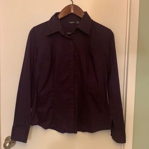Mexx Dark Purple Button Down Shirt/ Worn Once